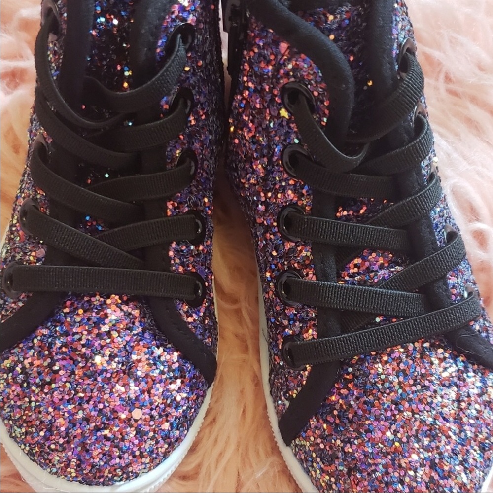 Toddler Glitter Hightop Sneakers